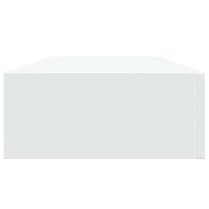 Étagère Murale avec Tiroir 60x23.5x10 cm MDF Blanc
