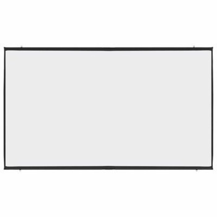 Écran de projection mural 120" 16:9 blanc mat en polyester, pour home cinéma et présentations