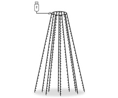 Guirlandes Lumineuses Arbre de Noël LED Blanc Froid 300 LED 300 cm PVC