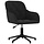 Chaise de bureau pivotante velours noir