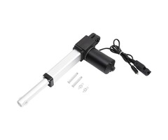 Actionneur Linéaire DC 28V Aluminium Noir et Argent 1000N