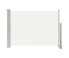 Paravent Rétractable de Jardin 80x300 cm Crème | Polyester et Acier