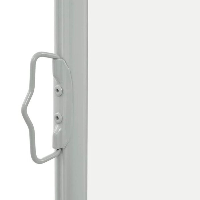 Paravent Rétractable de Jardin 80x300 cm Crème | Polyester et Acier