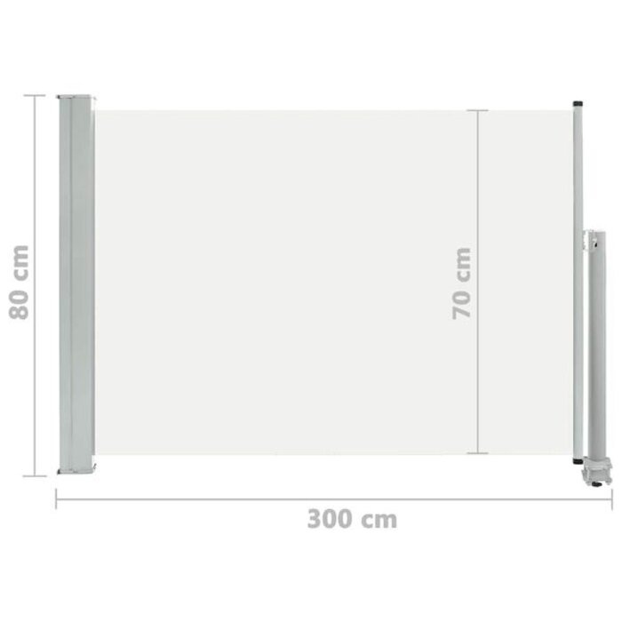 Paravent Rétractable Jardin Crème 80x300 cm - Jusqu'à 35% de réduction !