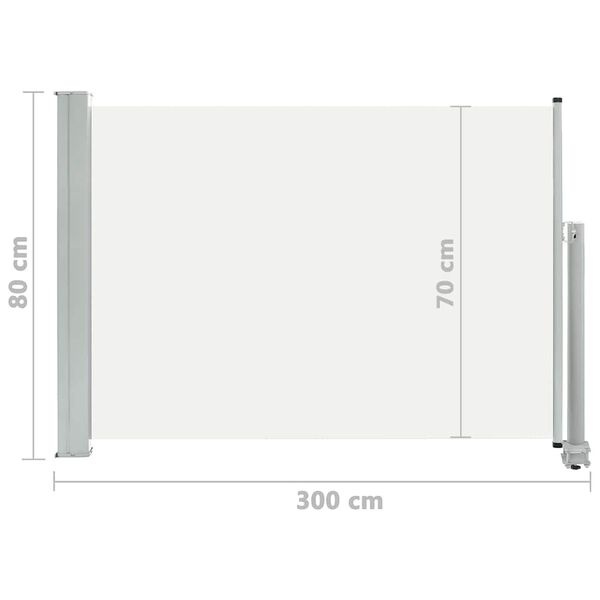 Paravent Rétractable Jardin Crème 80x300 cm - Jusqu'à 35% de réduction !