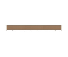Pare-vent taupe 9 panneaux 1200x160cm - Offre Outlet jusqu'à -35% !