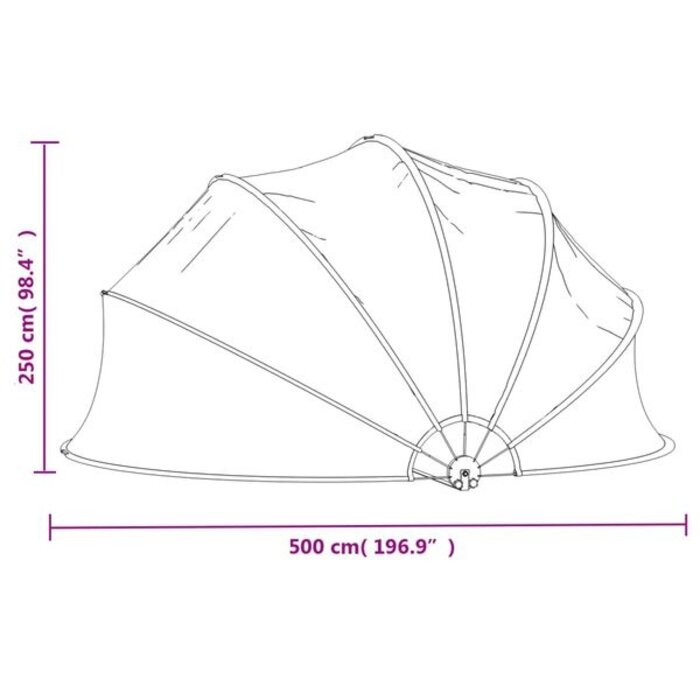 Couverture piscine transparente PVC 500x250 cm - Jusqu'à 35% de réduction !