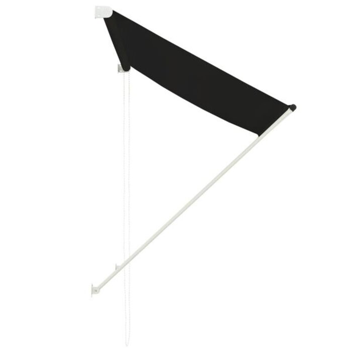 Auvent Rétractable 100x150 cm Anthracite - Acier et Polyester