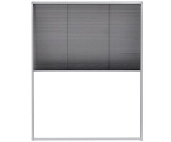 Moustiquaire plissée 80x100 cm Blanc/Noir - Économisez jusqu'à 35% !