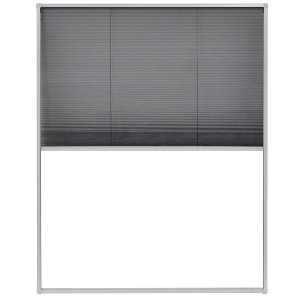 Moustiquaire plissée 80x100 cm Blanc/Noir - Économisez jusqu'à 35% !