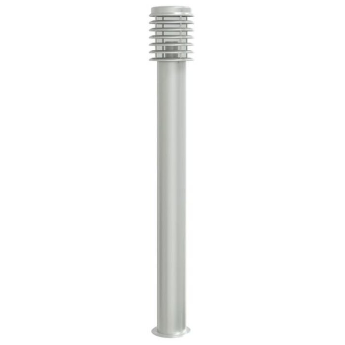 Lampadaire d'extérieur 110 cm Acier inoxydable Argenté