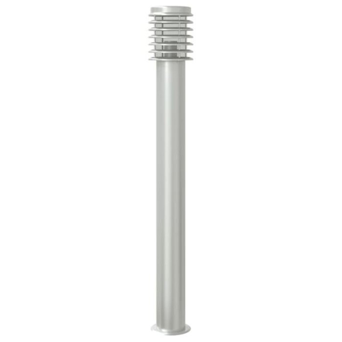 Lampadaire Extérieur 110cm Argenté Inox - Jusqu'à -35% !