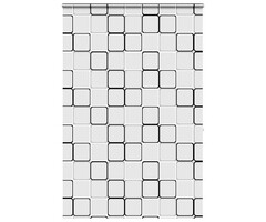 Rideau de douche à cassette vidaXL 160x240 cm Tissu 156 cm PEVA Carré