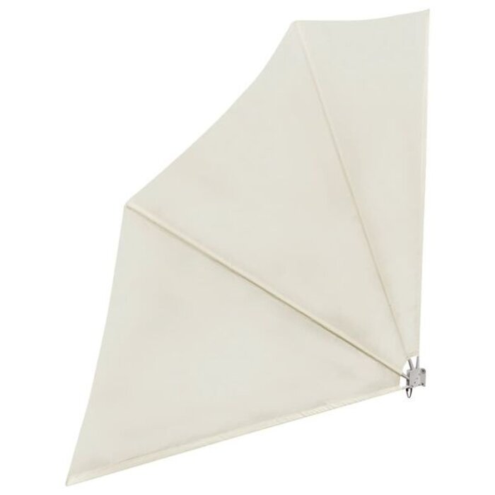 Écran de balcon pliable 140x140 cm Crème : Jusqu'à 35.0% de réduction !