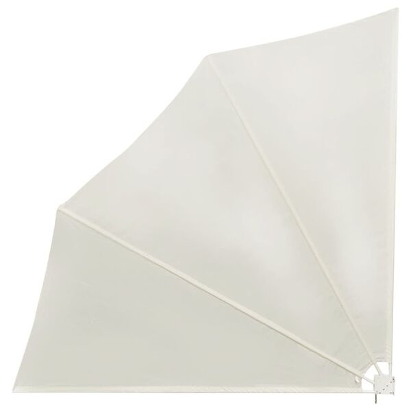 Écran de balcon pliable 140x140 cm Crème : Jusqu'à 35.0% de réduction !