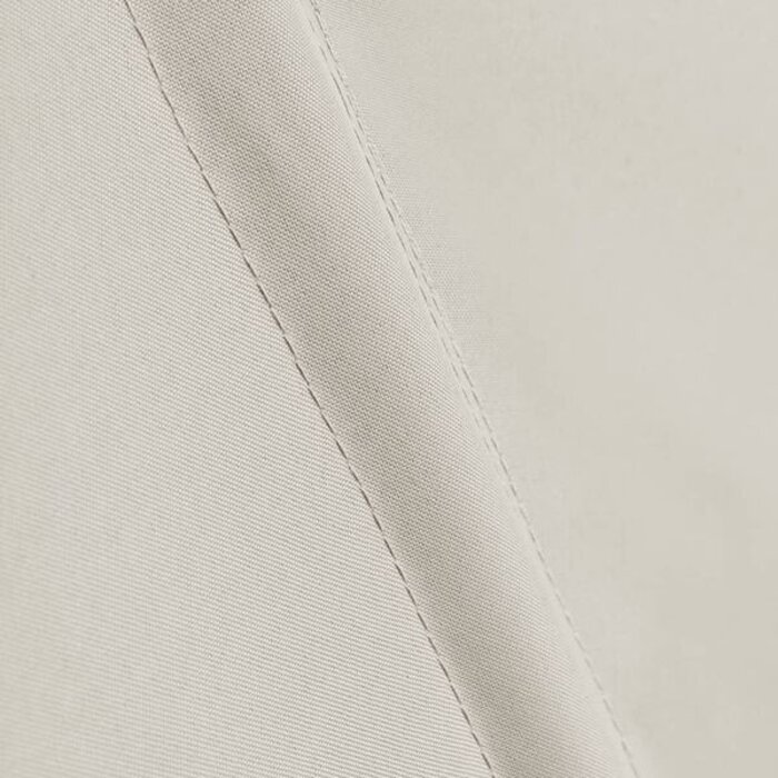 Écran de balcon pliable 140x140 cm Crème - Polyester et Acier