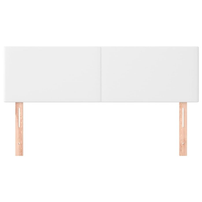 Tête de lit vidaXL, 2 pièces, 72x5x78/88 cm, similicuir blanc