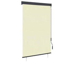 Stores Rouleaux Extérieur 120x250 cm Crème Polyester