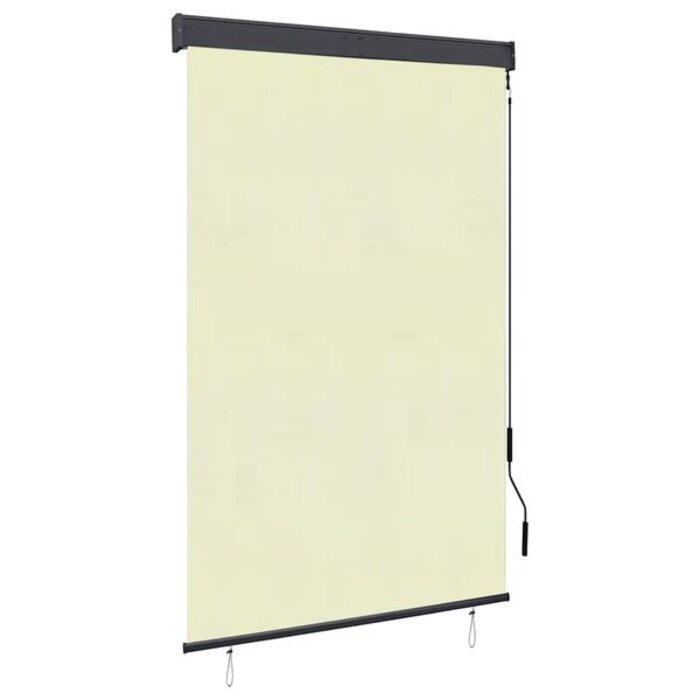 Stores Rouleaux Extérieur 120x250 cm Crème Polyester