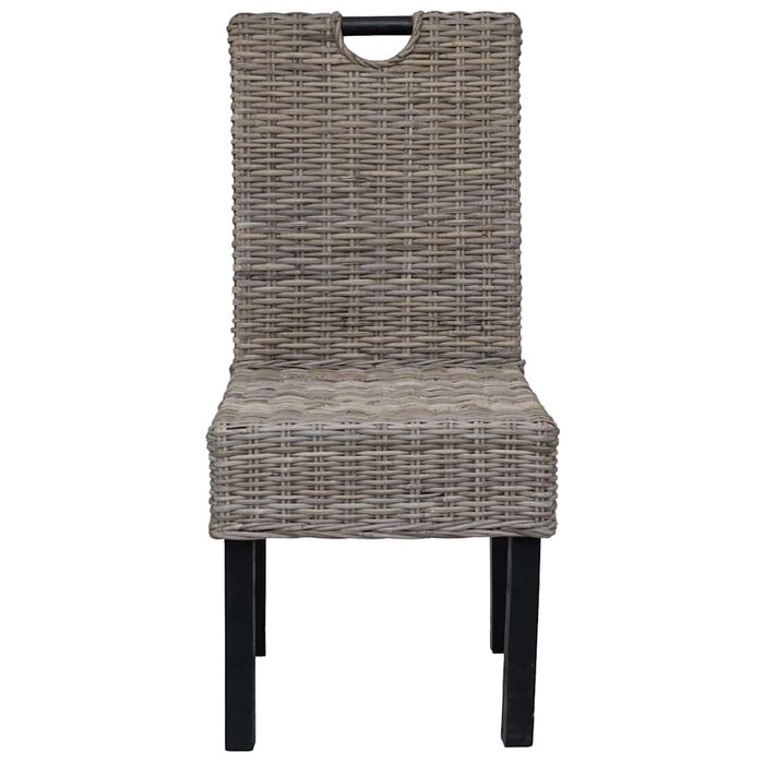 Ensemble 2 chaises salle à manger rotin Kubu - Naturel - Jusqu'à 35% de réduction