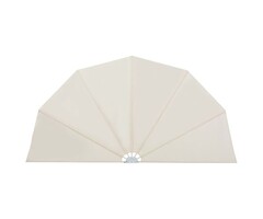 Paravent de terrasse pliable vidaXL 160 cm Crème - Polyester et Acier