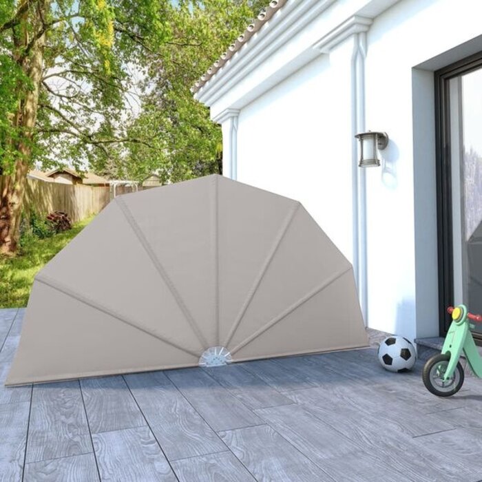 Paravent pliable 160 cm Crème pour terrasse - Jusqu'à 35% de réduction