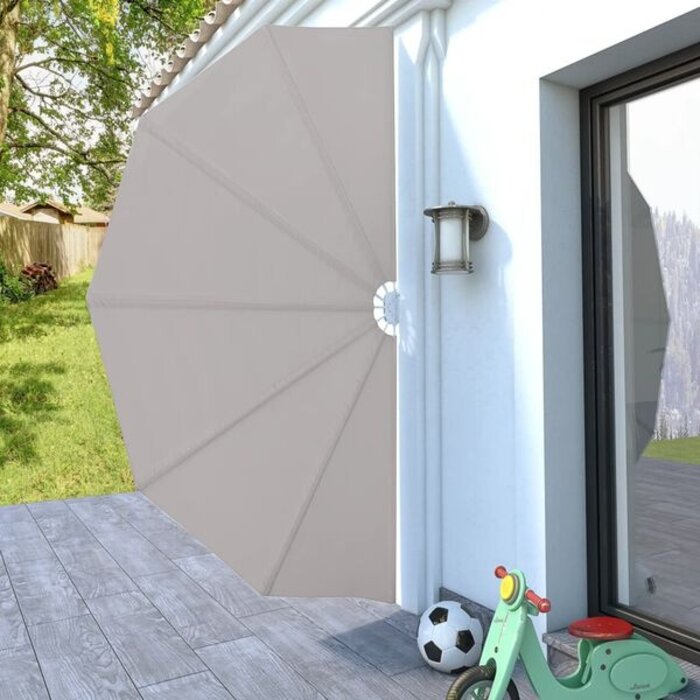 Paravent pliable 160 cm Crème pour terrasse - Jusqu'à 35% de réduction