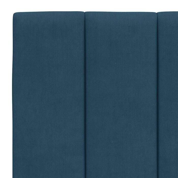 Coussin de tête de lit vidaXL "Hanko" 140 cm Velours Bleu