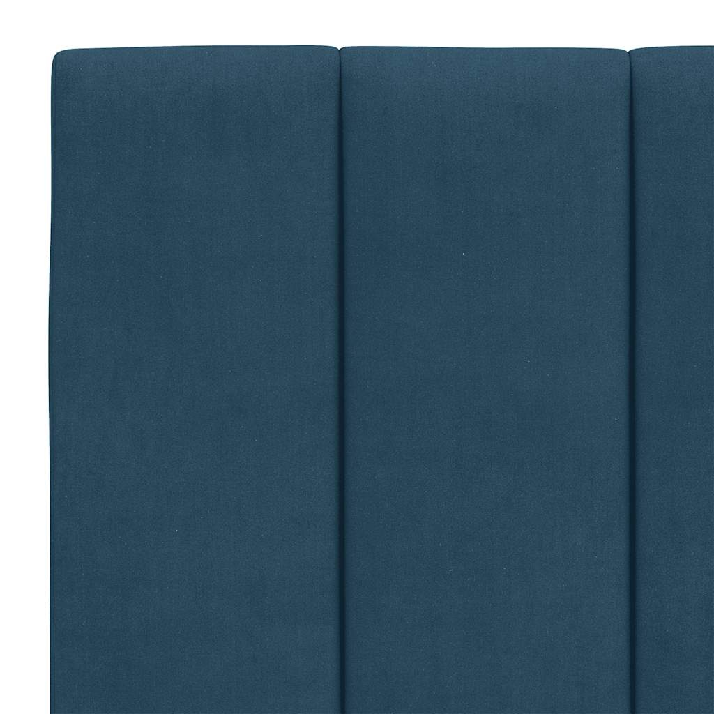 Coussin de tête de lit velours bleu 140 cm - Jusqu'à 35% de réduction !