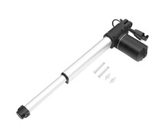 Actionneur Linéaire CC 28 V - Aluminium Noir et Argenté - 35,5 cm