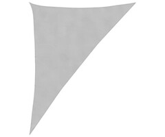 Voile d'ombrage triangulaire gris clair 4x5x6,4m, UV/eau, jusqu'à -35%