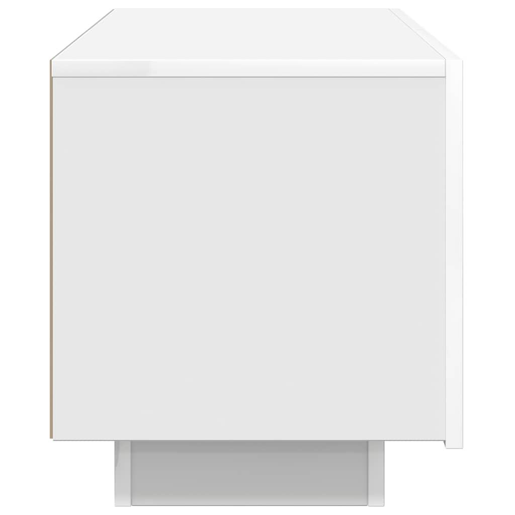 Meuble TV Blanc 100cm Bois Composite - Jusqu'à 35% de réduction !