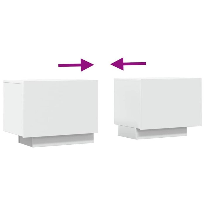 Meuble TV 100x35x40 cm Bois Composite Blanc - Meuble d'Outlet