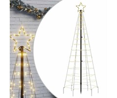 Arbre de Noël LED 180 cm Blanc Chaud 220 LED avec Pic