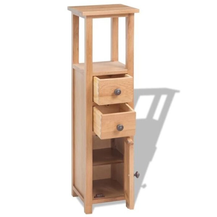Meuble d'angle Chêne Massif 94cm - Rangement Haut | Jusqu'à 35% de réduction
