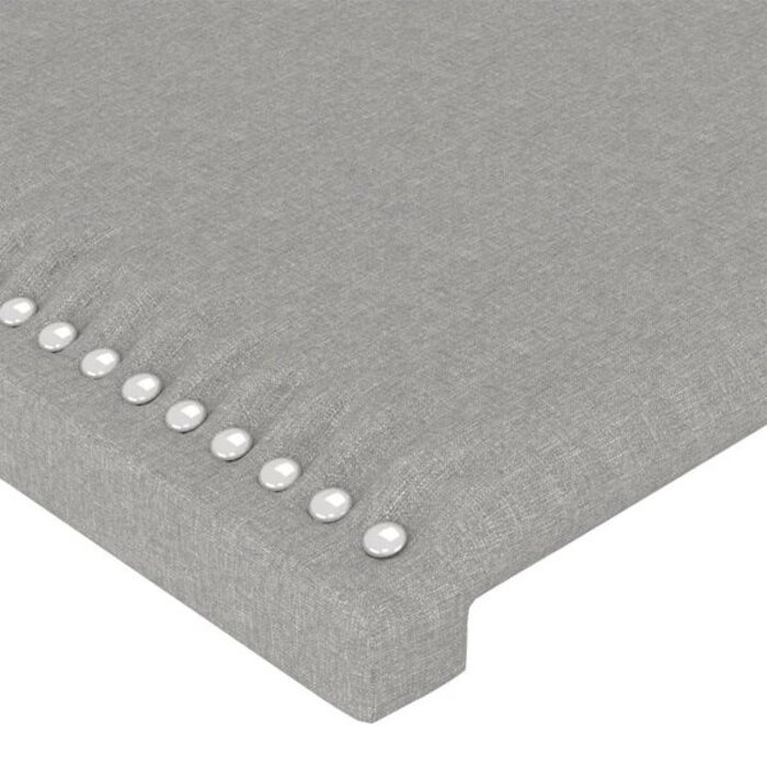 Ensemble de 2 Têtes de lit Tissu Gris Clair | Jusqu'à 35% de réduction !