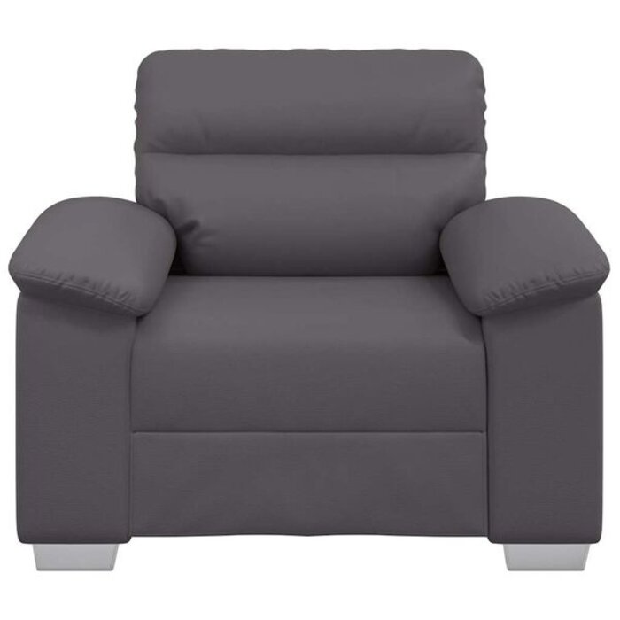 Fauteuil Confort Gris Similicuir 60 cm - Jusqu'à -35% !