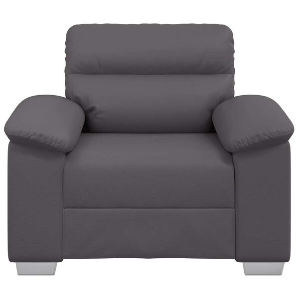 Fauteuil Confort Gris Similicuir 60 cm - Jusqu'à -35% !