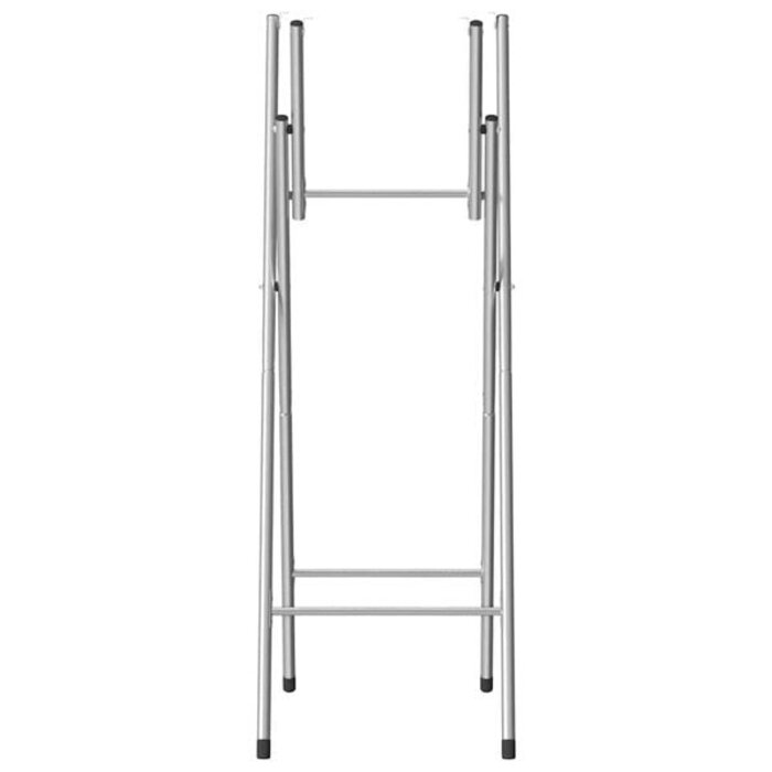 Pieds de Table Pliants Acier Argenté - Lot de 2 | Jusqu'à -35% de réduction