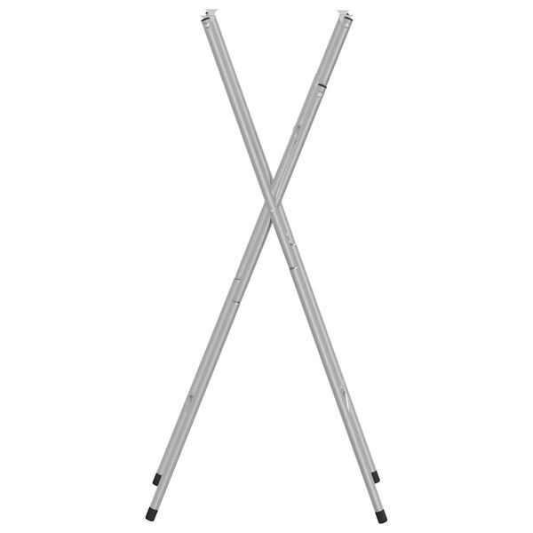 Pieds de Table Pliants Acier Argenté - Lot de 2 | Jusqu'à -35% de réduction