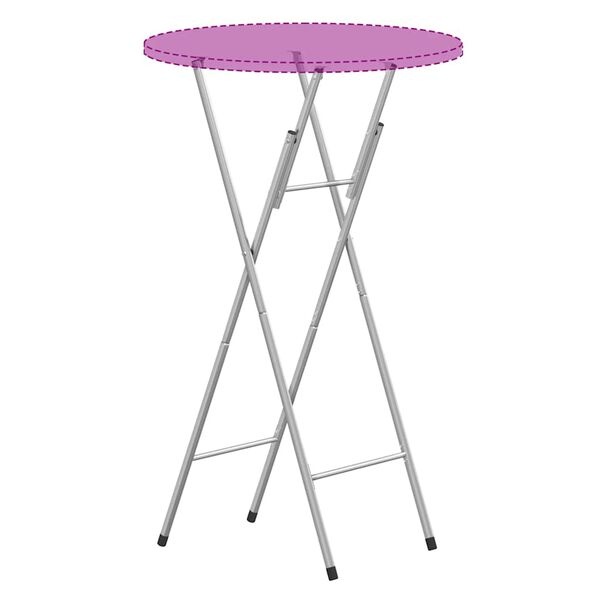 Pieds de Table Pliants Acier Argenté - Lot de 2 | Jusqu'à -35% de réduction