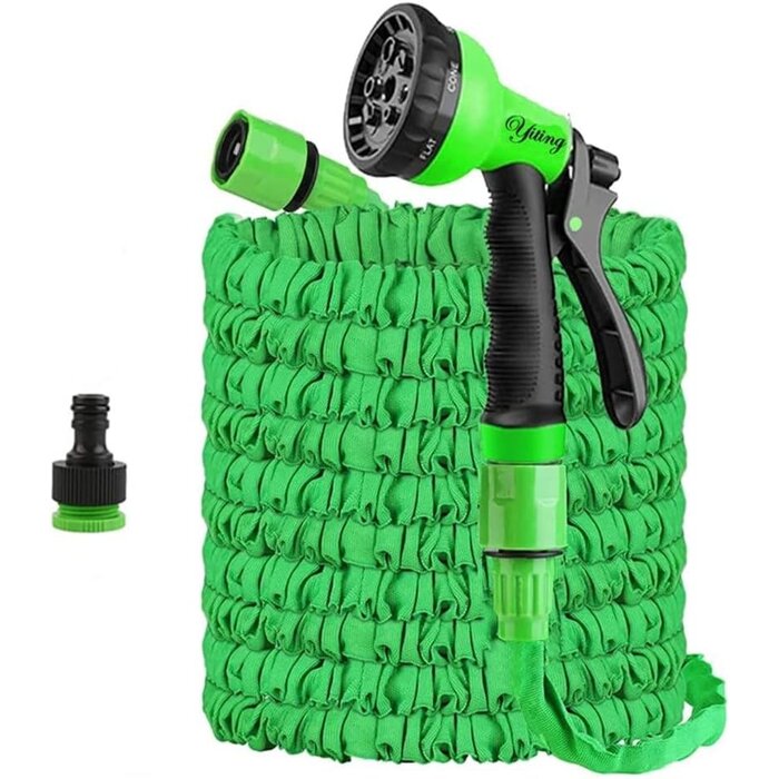 Tuyau d'arrosage extensible Yiting - 7,5m (jusqu'à 22,5m) - Bleu | Tuyaux de jardin flexibles | Outlet