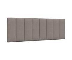 Coussin de tête de lit vidaXL "Hanko" 140 cm Tissu Taupe
