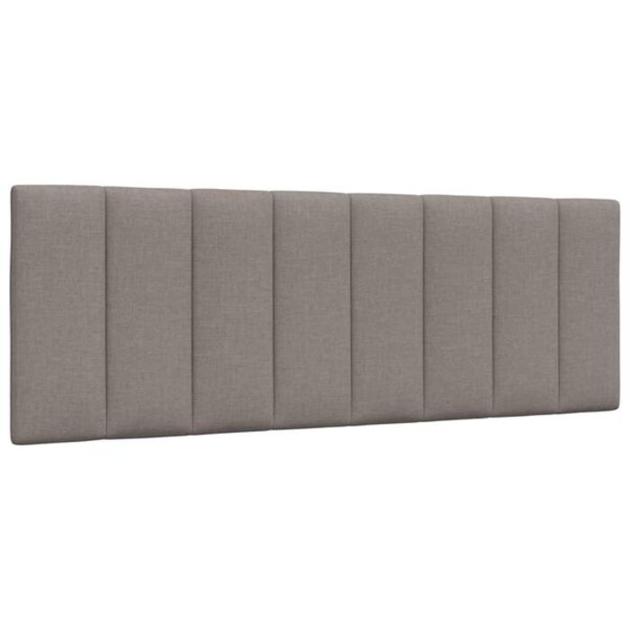 Coussin de tête de lit vidaXL "Hanko" 140 cm Tissu Taupe