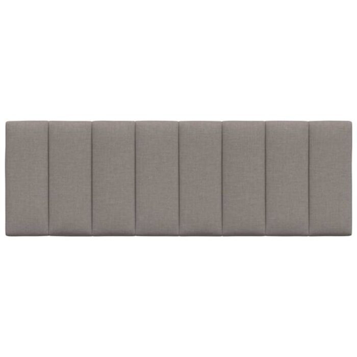 Coussin de tête de lit vidaXL "Hanko" 140 cm Tissu Taupe