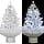 Sapin de Noël enneigé artificiel blanc 75 cm avec base parapluie - Décoration festive scintillante