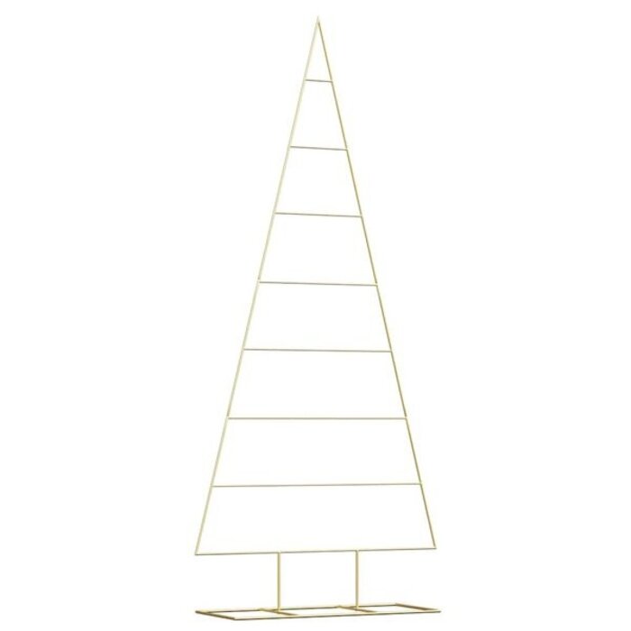 Arbre de Noël décoratif en métal noir 210 cm