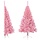Sapin de Noël artificiel demi-cercle 150 cm Rose PVC avec support