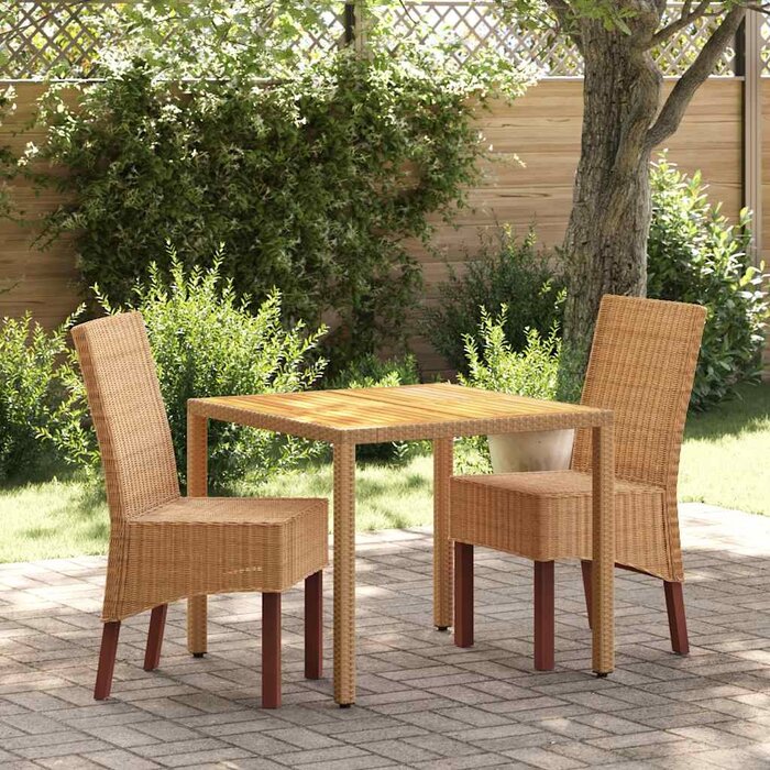 Ensemble de 4 chaises salle à manger rotin naturel - Économisez jusqu'à 35% !