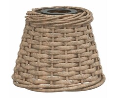 Abat-jour en rotin Ø15x12 cm Marron - Suspension & Plafonnier | Artisanat Naturel